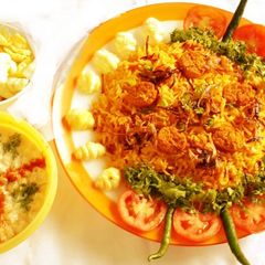 A picture of Rajasthani Gatte ka Pulav.