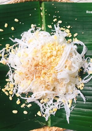 Hình của món Xôi Dừa Đậu Xanh Muối Mè.