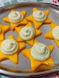 Stelle di polenta con mousse di baccalà