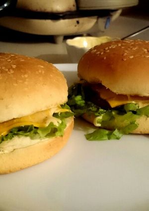 A picture of Michigan Burger w/ Michigan Lake Sauce.