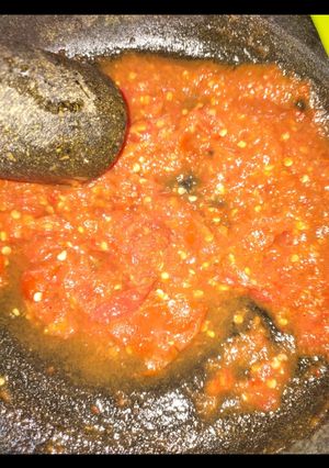 Foto resep Sambel terasi (cabe mentah) pedes mampus