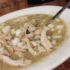 A picture of Chicken Pozole Verde 💚.