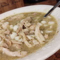 A picture of Chicken Pozole Verde 💚.