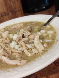 A picture of Chicken Pozole Verde 💚.
