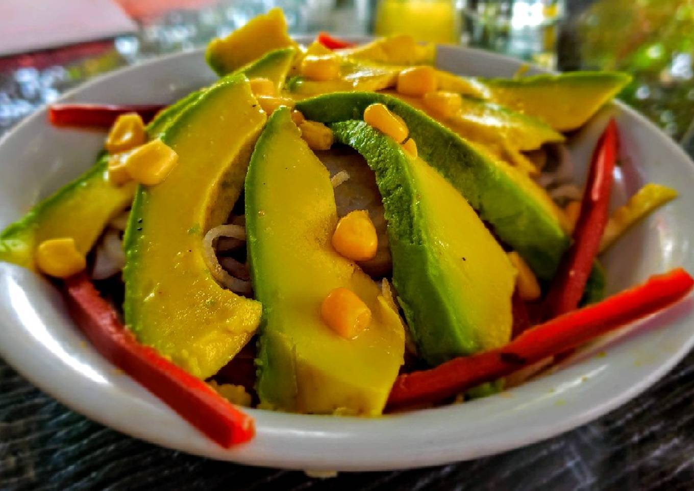 ENSALADA De Aguacate🥑 con🌽Maíz...!