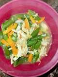Tumis Buncis,Wortel dain suwir Ayam (Kids Friendly)