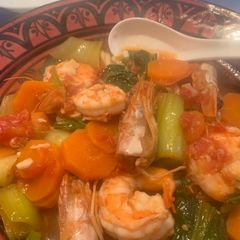 A picture of East Asian Seafood Noodles.