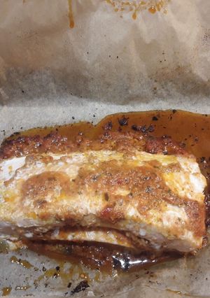 Une photo de Coeur de saumon pesto Rosso en papillote