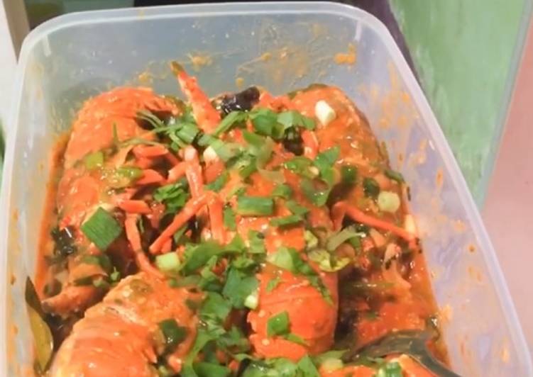 Resep Lobster Saos Padang ala dapurnya kurnia yang Enak Banget