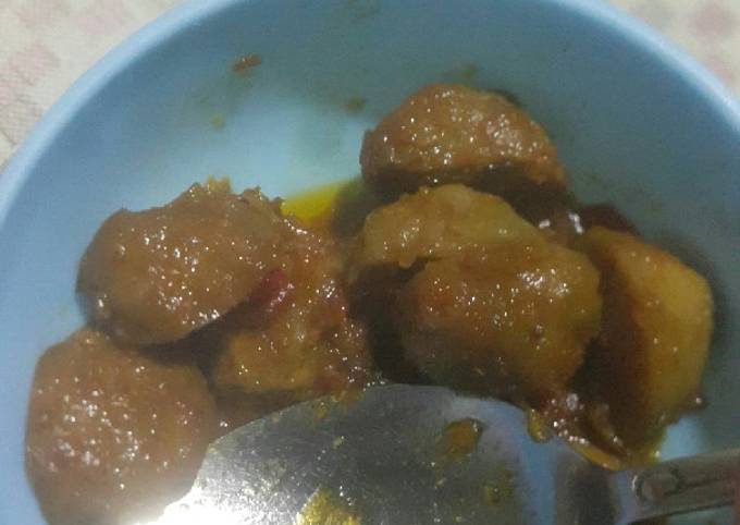 Bakso pentol pedas manis