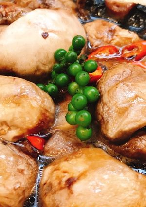 Hình của món Nấm mỡ kho tiêu xanh.
