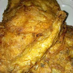 A picture of Gurasa with egg.