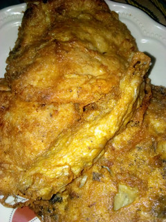 A picture of Gurasa with egg.