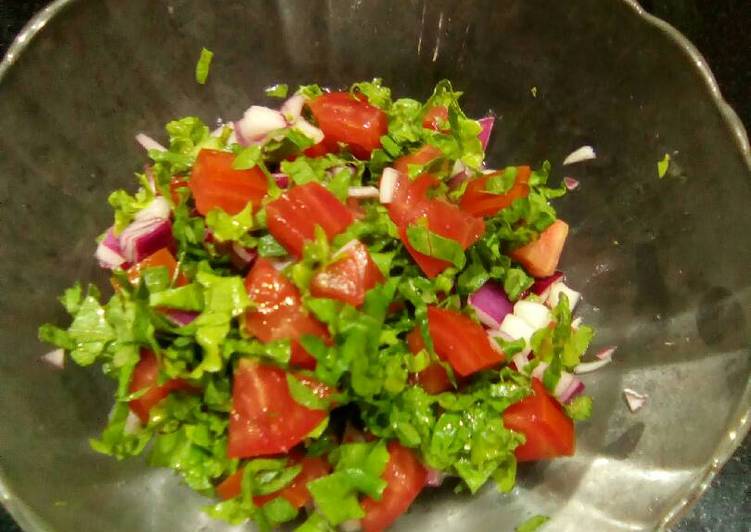 Step-by-Step Guide to Prepare Homemade Lettuce tomato salad