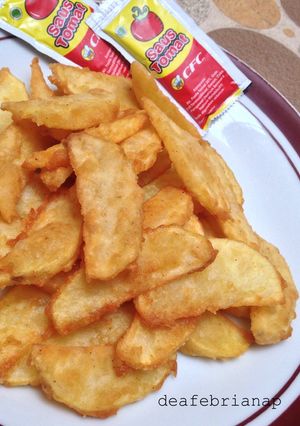 Foto resep Potato Wedges 4 Bahan
