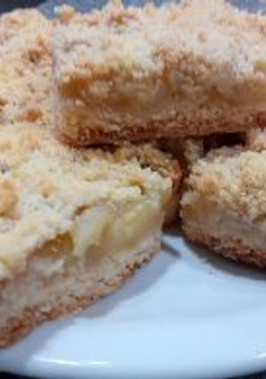 Una foto de Crumble de manzana