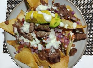 Una foto de Nachos de Carne