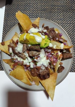 A picture of Beef Nachos.