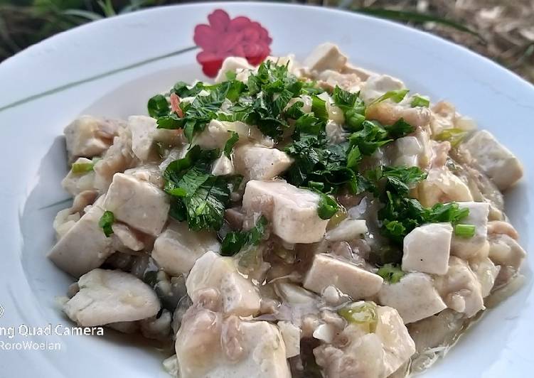 Bahan meracik Mun tahu daging iris, Lezat