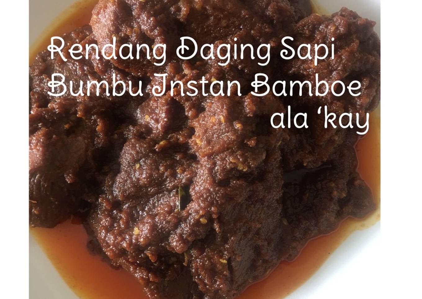 Rendang Daging Sapi Bumbu Instan Bamboe