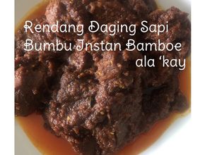 Foto resep Rendang Daging Sapi Bumbu Instan Bamboe