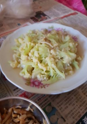 Foto resep Tumis kembang kol + teri nasi