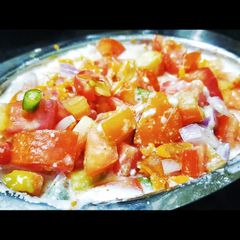 A picture of Summer cool onion tomato raita.