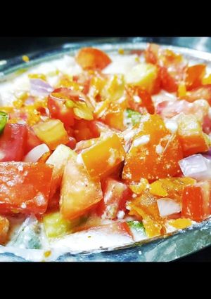 A picture of Summer cool onion tomato raita.