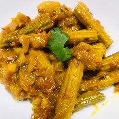 A picture of Drumstick sabzi.