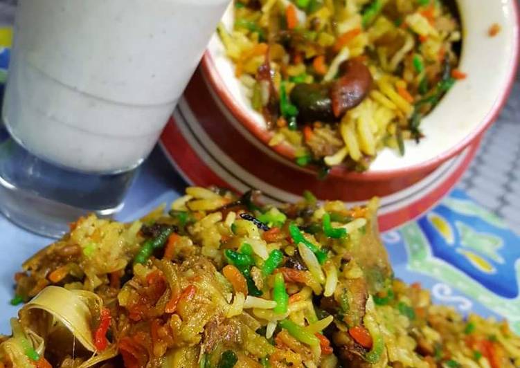 Recipe of Super Quick Homemade Kathal biryani