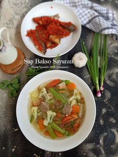 Foto resep Sup Bakso Sayuran