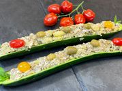 A picture of tomatoes and cottage cheese