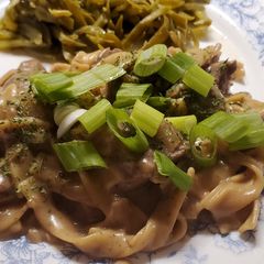 A picture of My Beef Stroganoff.