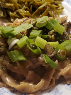 A picture of My Beef Stroganoff.