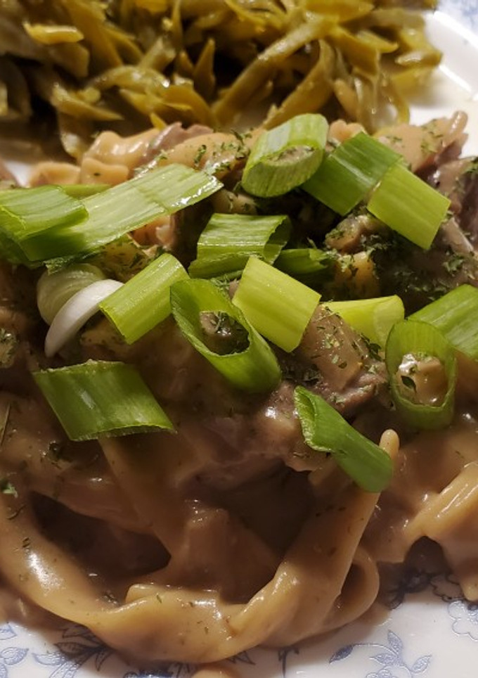 A picture of My Beef Stroganoff.