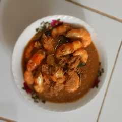A picture of Udang Asam Manis.