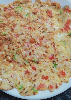 A picture of Jhat pat omelet.