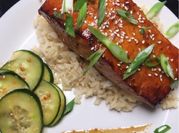 A picture of sake simmered salmon