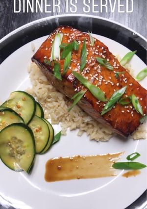A picture of Sake Teriyaki Salmon.