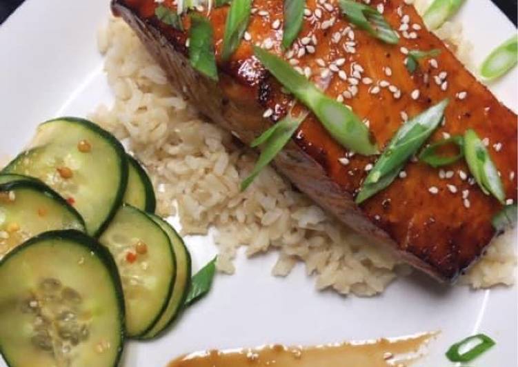 Steps to Make Super Quick Homemade Sake Teriyaki Salmon