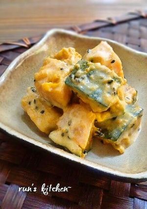 A picture of Japanese Pumpkin Salad.