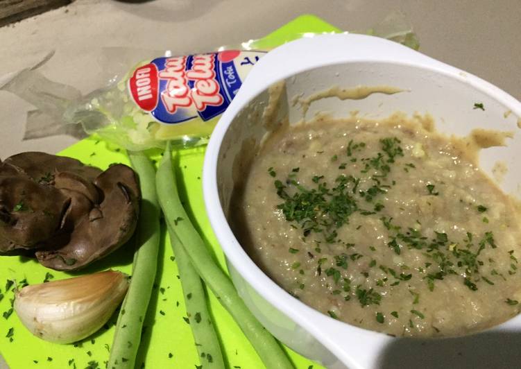 Bubur nasi buncis baby ati ayam tofu ⭐️4 MPASI 8m