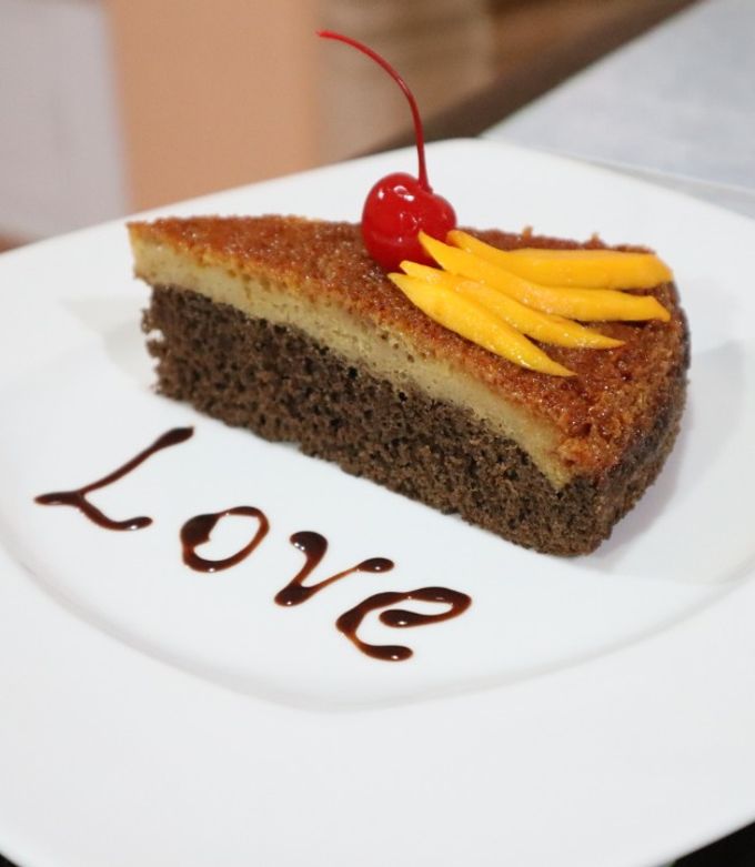 Una foto de Pastel imposible (chocoflan)