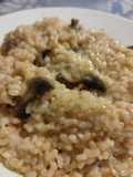 Risotto with Mushrooms, Tomato, and Provola Cheese