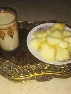 صورة لوصفة سموذي الشمام الموز المفيد