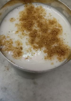 A picture of Namkeen lassi.