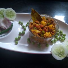 A picture of Haldi ki sabzi.