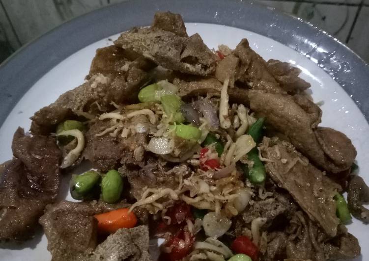Oseng Teri Tahu Kewalik  alaala MommySvaHomemade