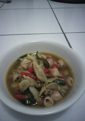 Foto resep Tumis cumi jamur saus tiram