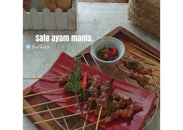 Langkah Mudah untuk Menyiapkan 202. Sate Ayam Manis Bumbu Gohiong | 沙爹 鸡肉串 Anti Gagal